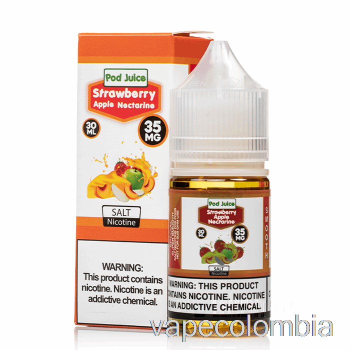 Vape Recargable Fresa Manzana Nectarina - Zumo De Vaina - 30ml 35mg